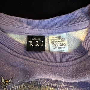 Disney Lavender Crewneck with Tinkerbell